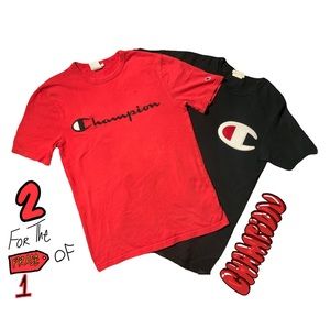 2 sm M champion t-shirts for the price of 1